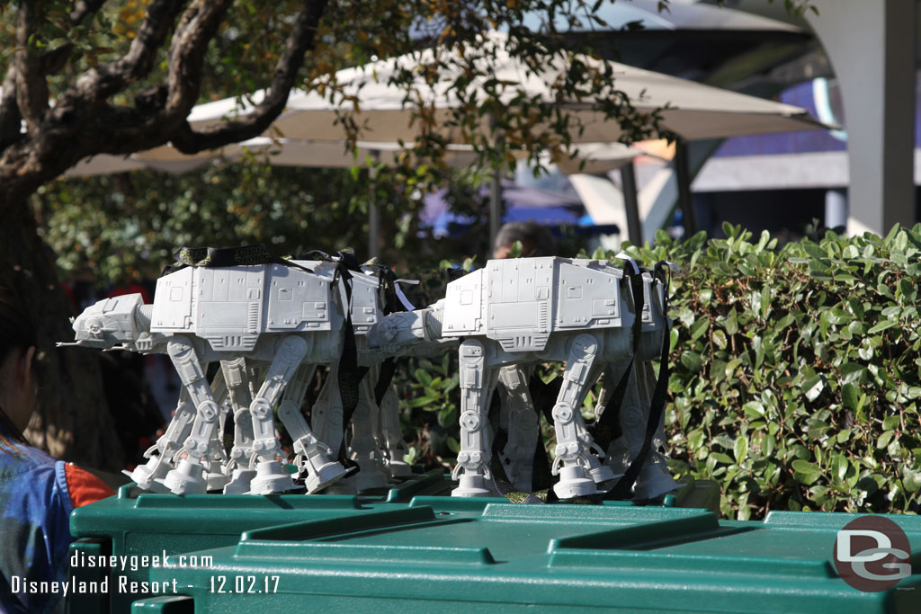 AT-AT popcorn buckets in Tomorrowland.