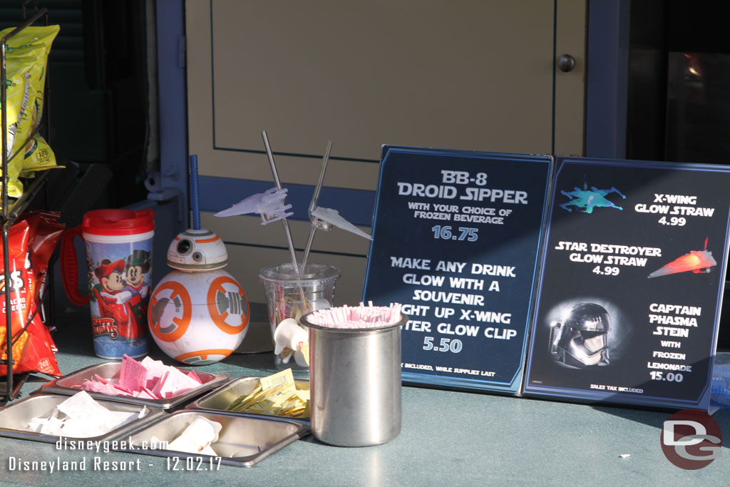 Other Star Wars options at the lemonade kiosk.