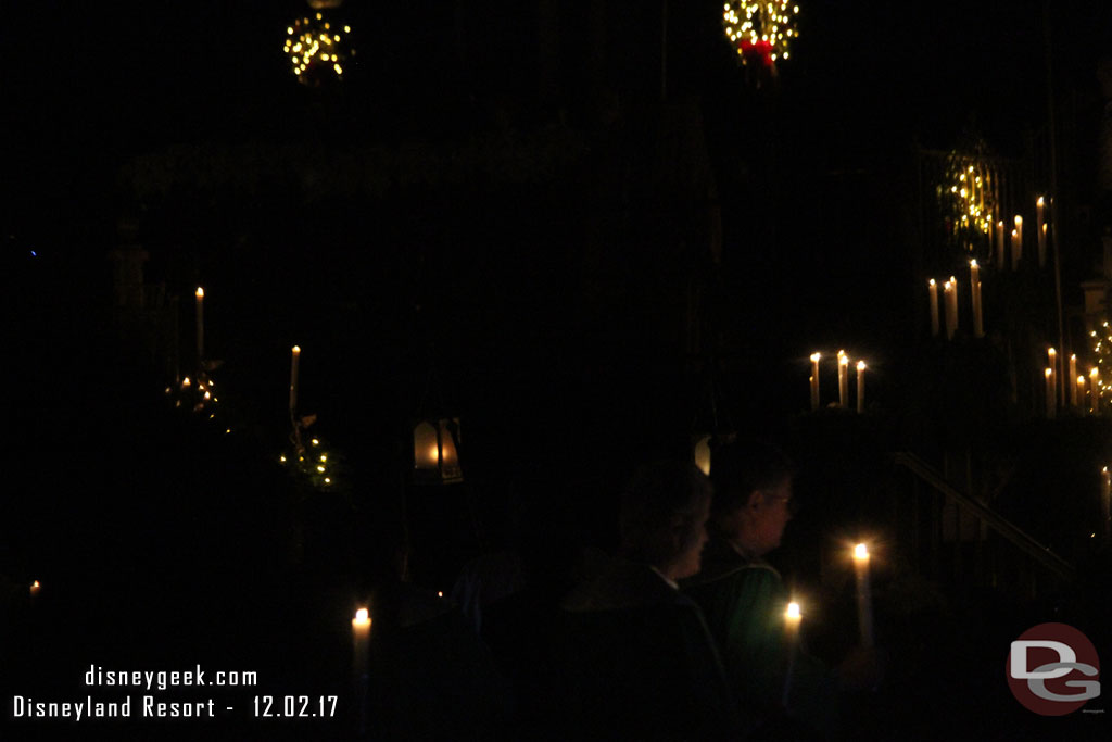 The start of the procession passing by just after 5:30pm