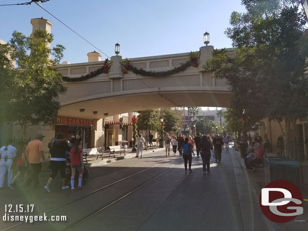 Buena Vista Street did not feel crowded today.