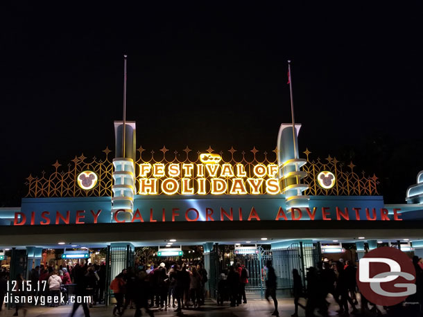 Back to Disney California Adventure.  The sign is fixed now.