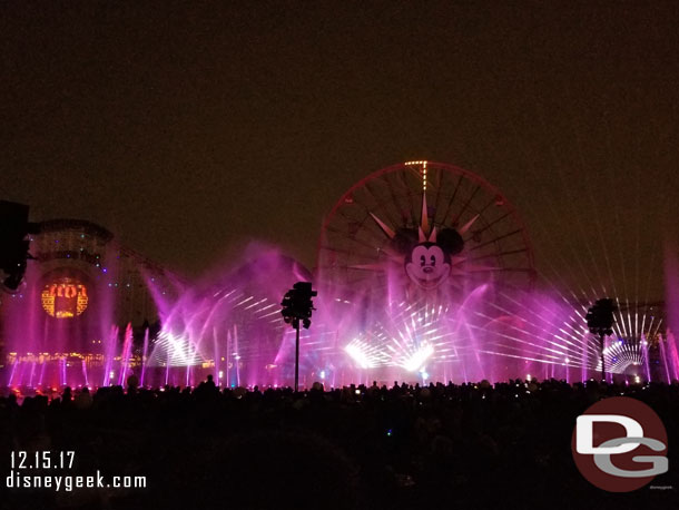 A couple random pictures from World of Color Season of Light.