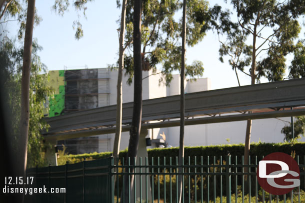 Most of the scaffolding is removed from Splitsville.