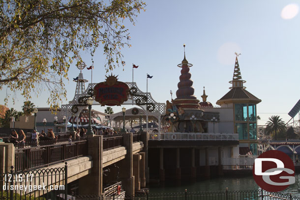 Much of Paradise Pier from this entrance around to Paradise Park will be under going a transformation to Pixar Pier.  It closes January 8th and is scheduled to reopen by  April.