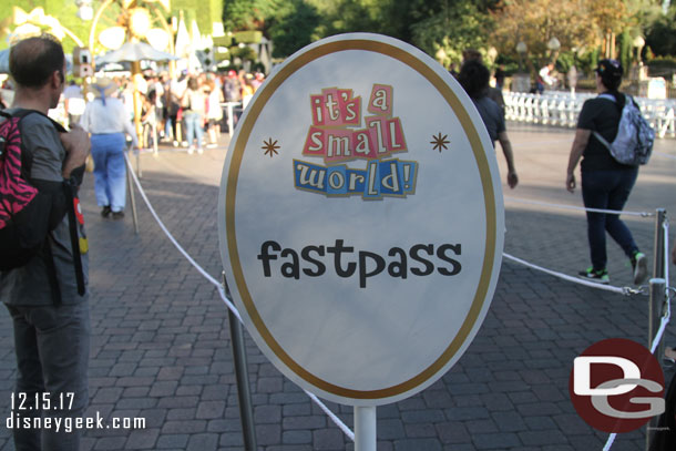 FastPass worked nicely for me, was able to walk right now without stopping until I reached the final ramp.