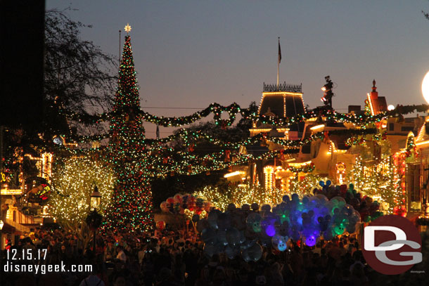 Main Street USA this evening.