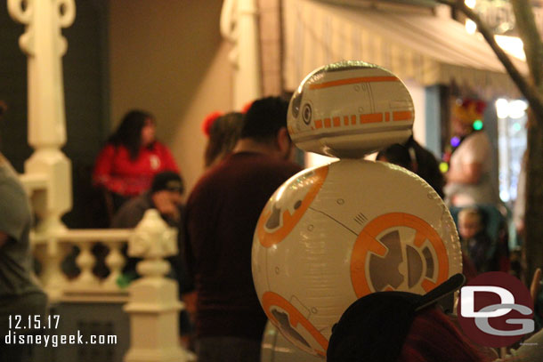 BB-8 Balloon on Main Street USA