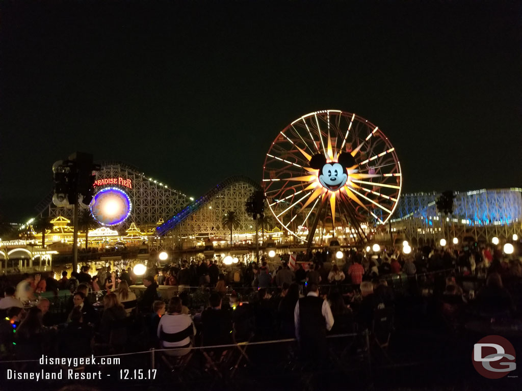 Used my FastPass for the  Blue section of World of Color.  