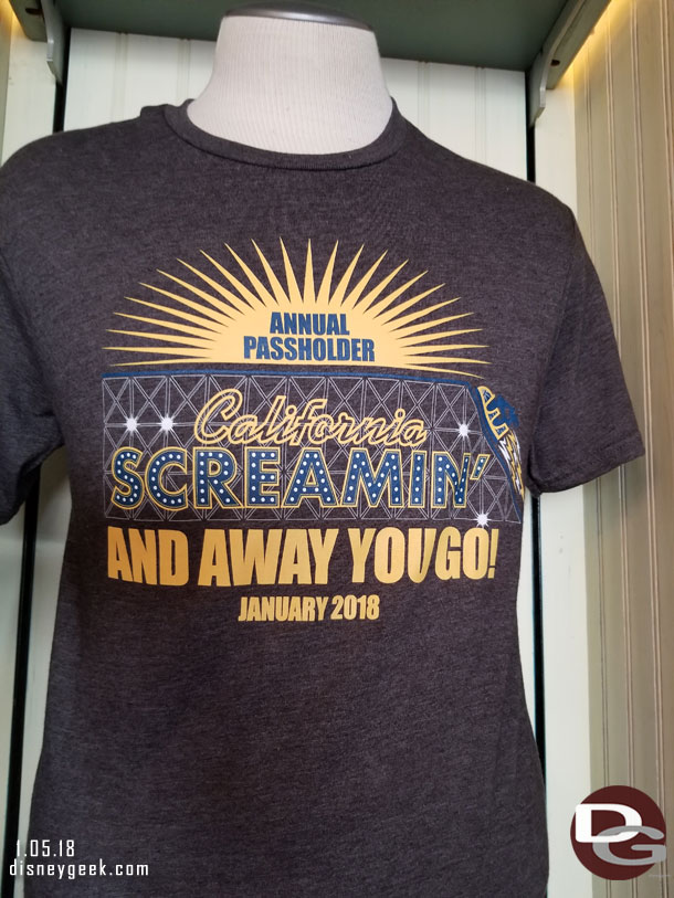 And an Annual Passholder shirt.