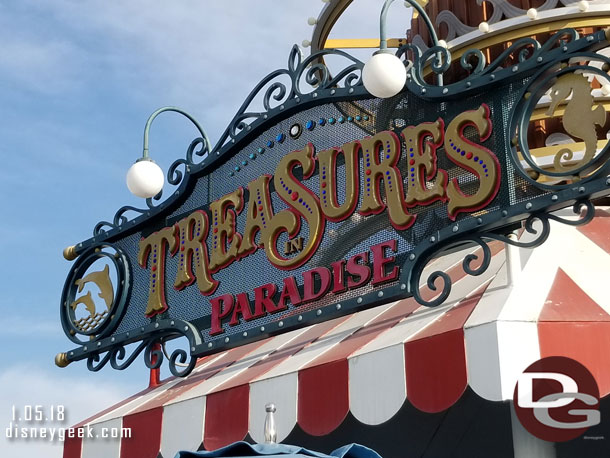 Next up Treasures in Paradise.