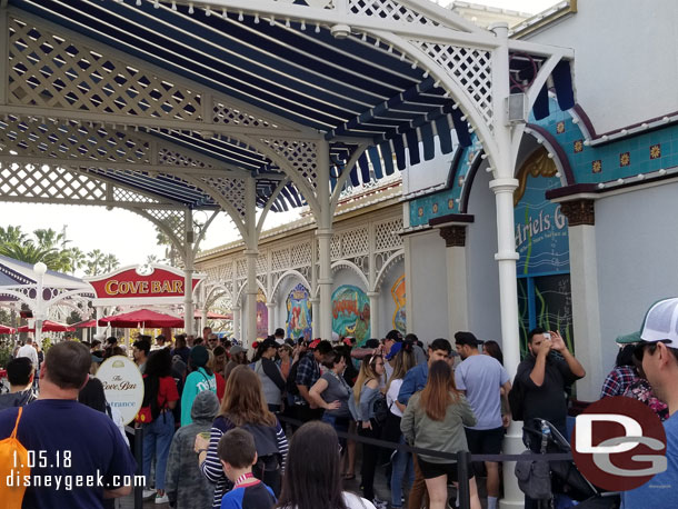 The Cove Bar is also closing.  The line was long as usual.