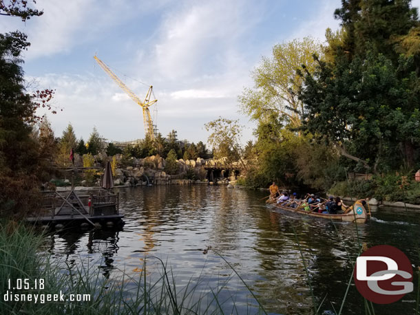 The canoes were open this afternoon.