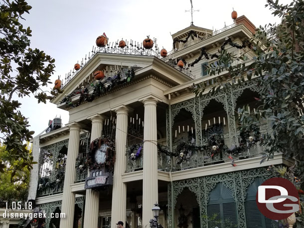 This is the final weekend for Haunted Mansion Holiday.  Monday it closes to change back to the regular show.