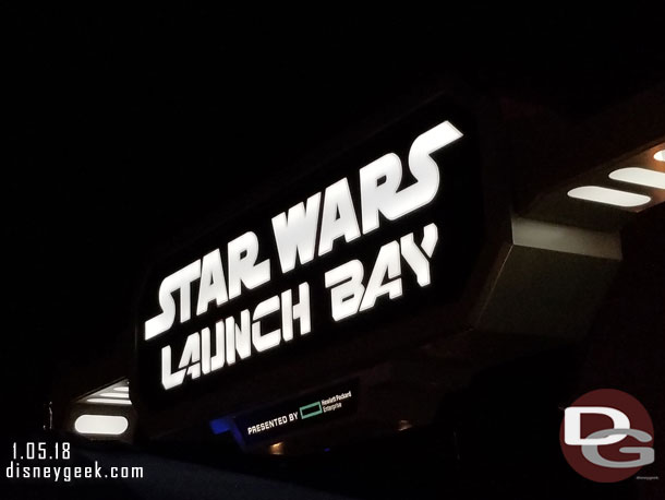 Stopped by the Star Wars Launch Bay.