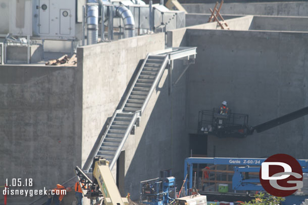 A closer look at the new stairs.