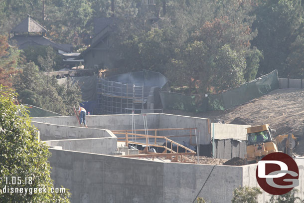 I find it interesting they are back filling this area with dirt.  I would have thought with the limited backstage space they would have built out the structures and had storage or office space in the voids.