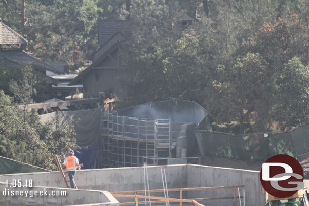 Scaffolding up near the entrance from Critter Country.