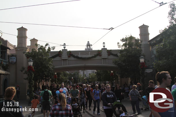 Buena Vista Street felt crowded this afternoon.