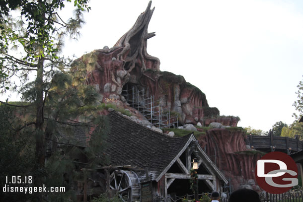 Splash Mountain has closed for its annual renovation work.