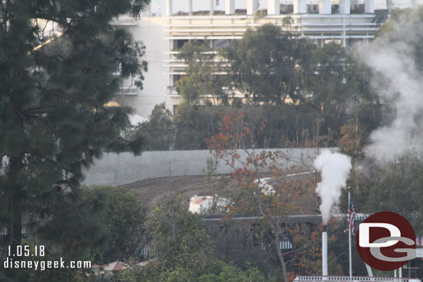 Here you can see the dirt that was brought in and filled in the area between the two structures.