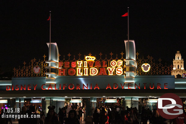 The Festival of Holidays sign was having issues again this evening.