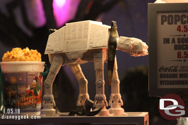 AT-AT popcorn buckets are still in stock and almost no wait this evening.