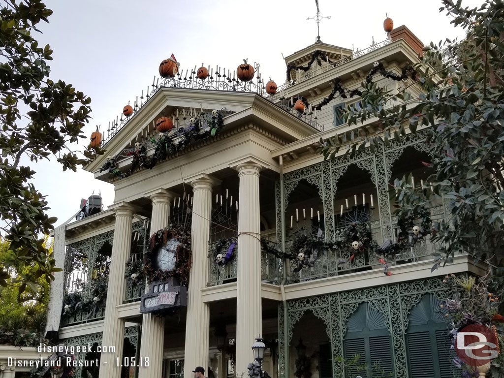 This is the final weekend for Haunted Mansion Holiday.  Monday it closes to change back to the regular show.