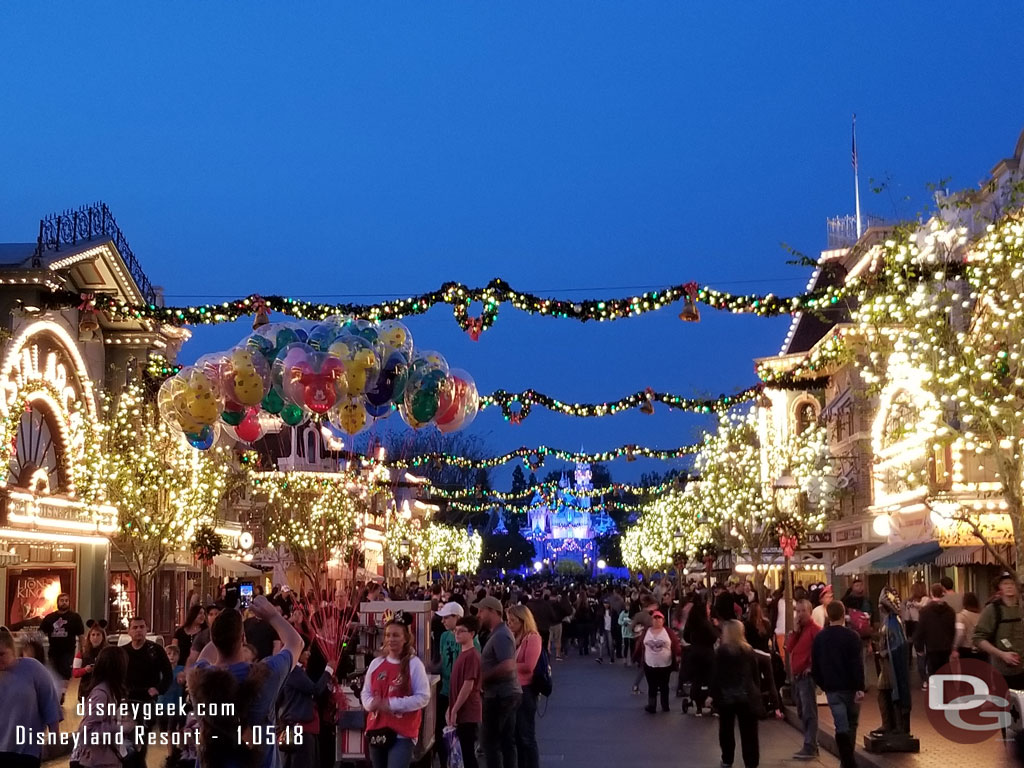 Main Street USA at 5:18pm