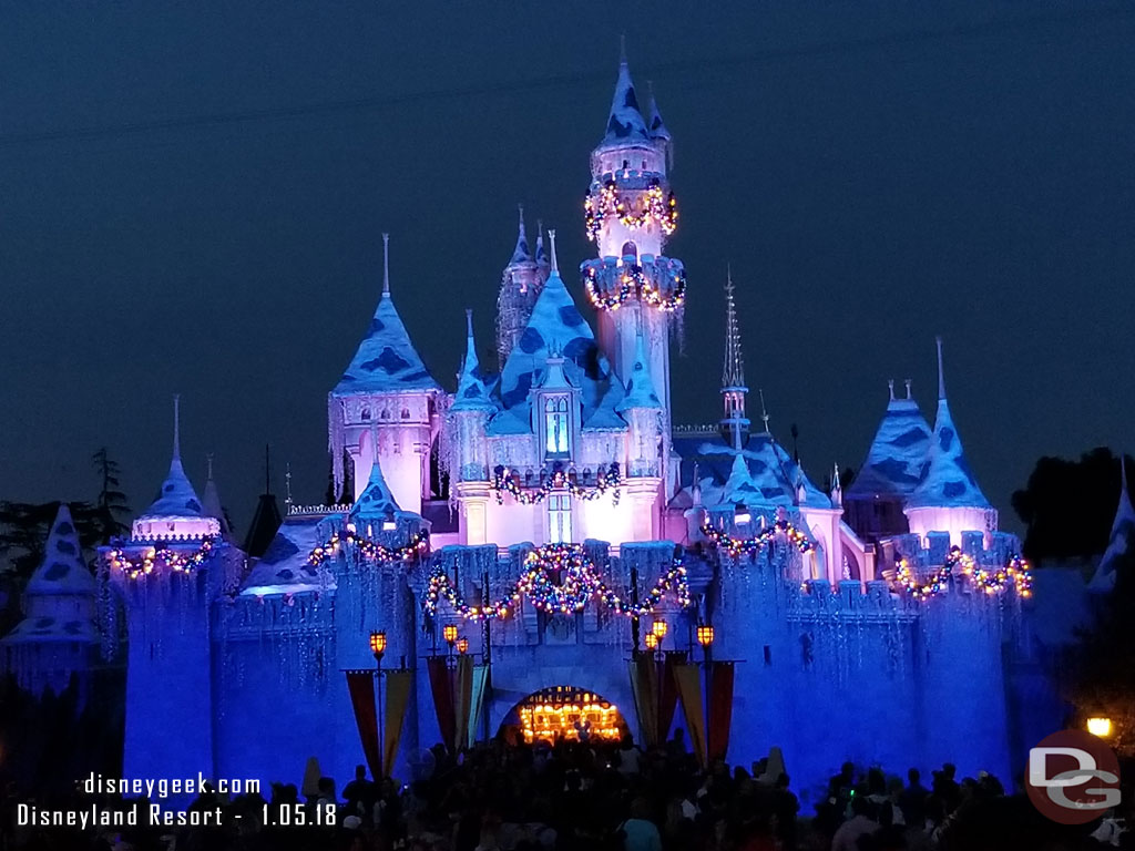 Sleeping Beauty Castle this evening.