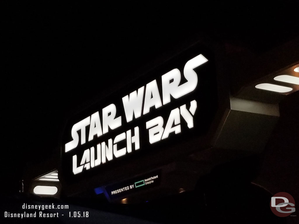 Stopped by the Star Wars Launch Bay.