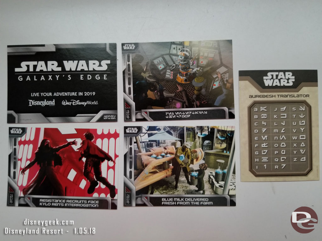 Trading cards for Star Wars Galaxy