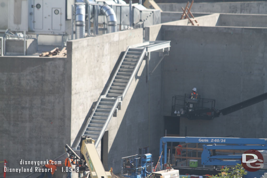 A closer look at the new stairs.