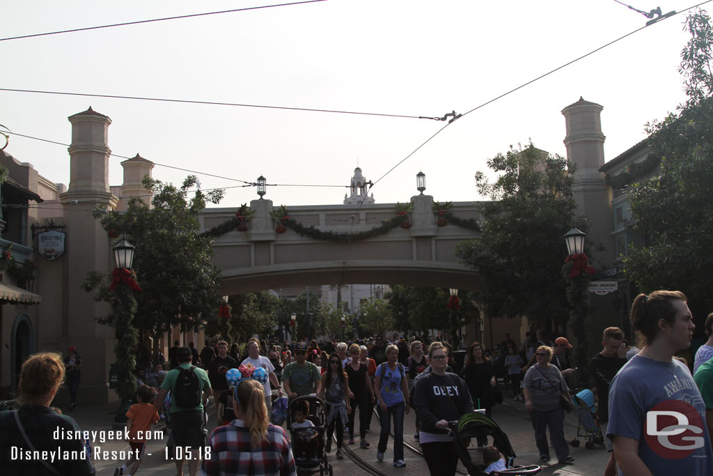 Buena Vista Street felt crowded this afternoon.