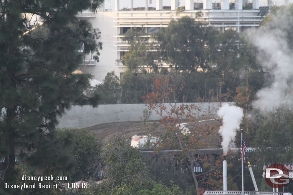 Here you can see the dirt that was brought in and filled in the area between the two structures.