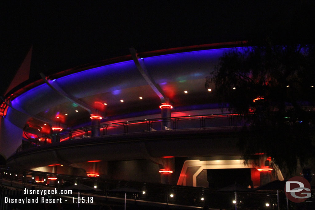 Noticed the wreaths have been removed from the second story already.