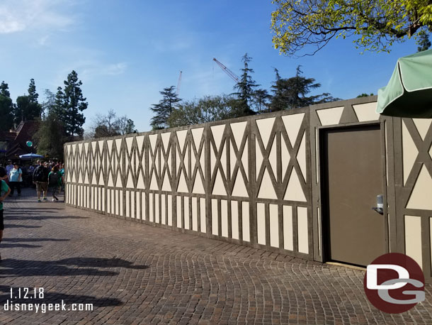 So walls ring northern edge of Fantasyland around Dumbo.