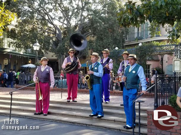 Jambalaya Jazz performing in New Orleans Square.