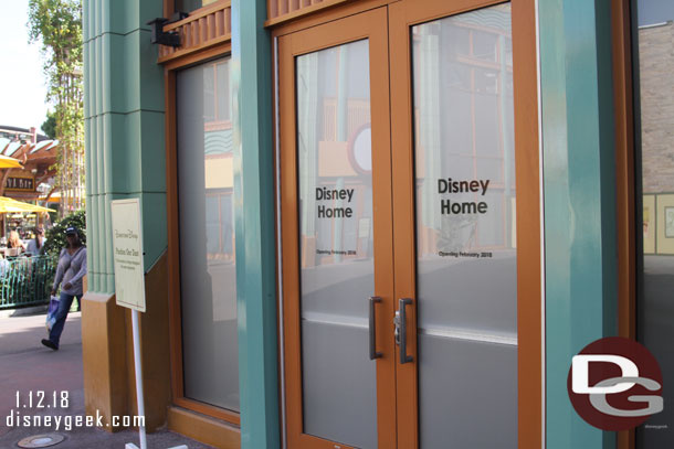 Disney Home Coming soon added to the doors.