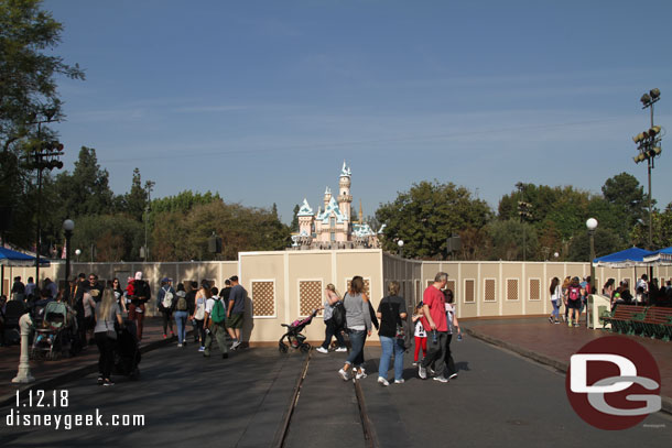 The hub is also encircled with construction walls.