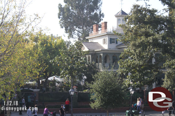 Haunted Mansion is closed for a couple weeks for removal of the holiday overlay.