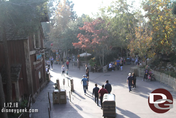 Passing through Critter Country.  Splash Mountain is closed for annual renovation work.