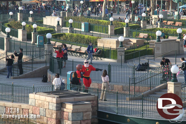 Mr. and Mrs. Incredible were walking around Paradise Park.