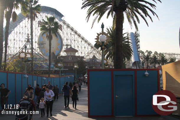 A narrow walkway to reach Toy Story.