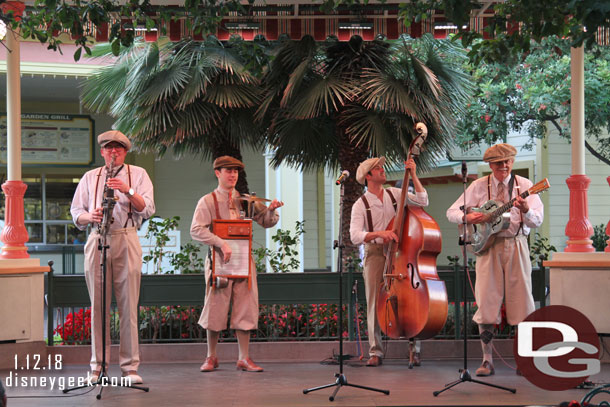 Ellis Island Boys performing.