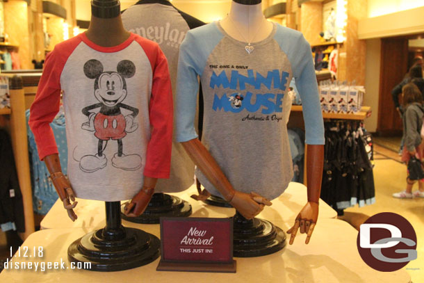 Some new Mickey Mouse merchandise in Elias & Co.