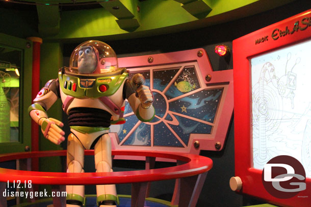 Next up used a FastPass for Buzz Lightyear.  Buzz was working this time through.