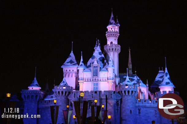 Sleeping Beauty Castle this evening.