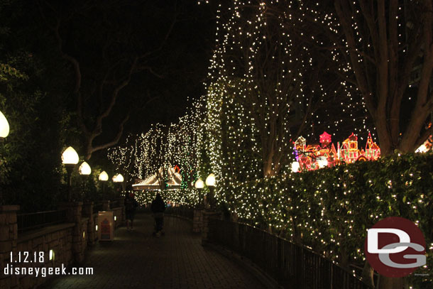 Walking out toward the Fantasyland Theatre