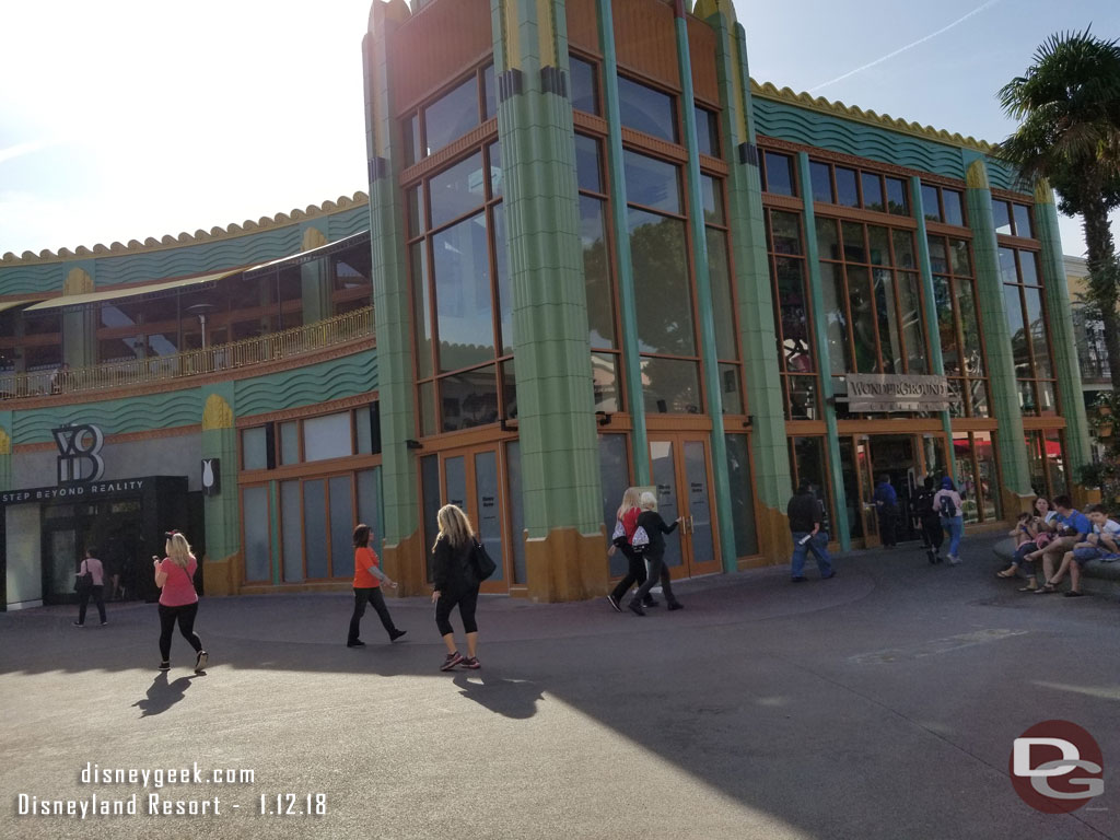 Across the way the former D-Street is being transformed to a Disney Home store.