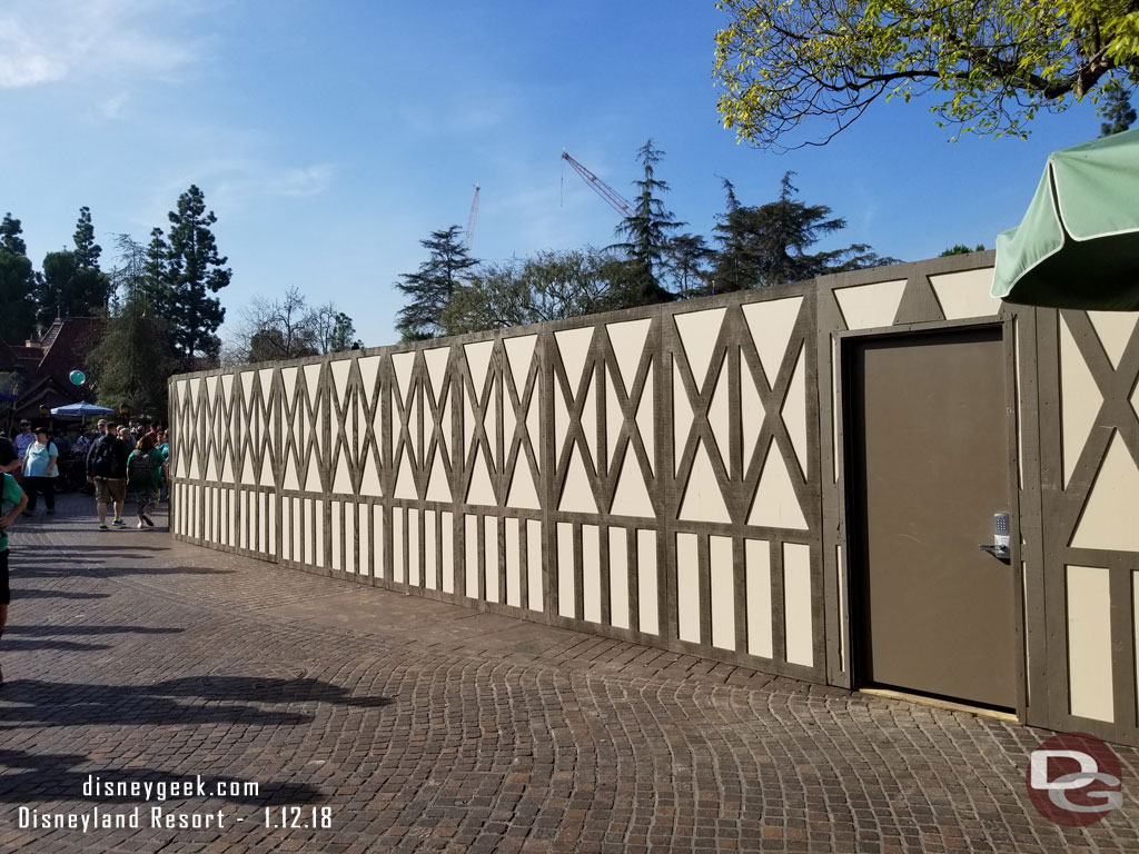 So walls ring northern edge of Fantasyland around Dumbo.